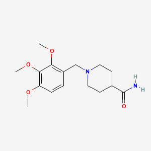 molecular formula C16H24N2O4 B3851524 1-(2,3,4-trimethoxybenzyl)-4-piperidinecarboxamide 