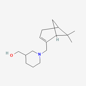 molecular formula C16H27NO B3851530 {1-[(6,6-dimethylbicyclo[3.1.1]hept-2-en-2-yl)methyl]-3-piperidinyl}methanol 