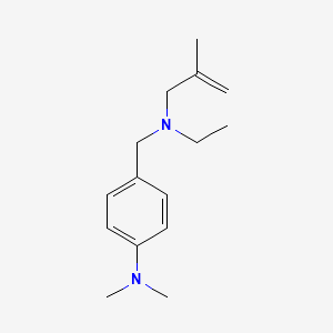 molecular formula C15H24N2 B3851534 4-{[ethyl(2-methyl-2-propen-1-yl)amino]methyl}-N,N-dimethylaniline 