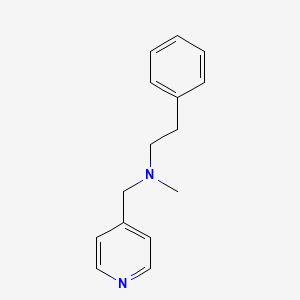 molecular formula C15H18N2 B3851542 N-methyl-2-phenyl-N-(4-pyridinylmethyl)ethanamine 