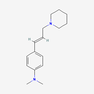 N,N-dimethyl-4-[3-(1-piperidinyl)-1-propen-1-yl]aniline