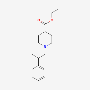 molecular formula C17H25NO2 B3851557 ethyl 1-(2-phenylpropyl)-4-piperidinecarboxylate 