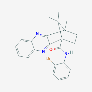 N-(2-Bromophenyl)-12,15,15-trimethyl-3,10-diazatetracyclo[10.2.1.02,11.04,9]pentadeca-2,4,6,8,10-pentaene-1-carboxamide