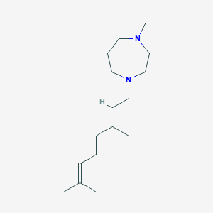molecular formula C16H30N2 B3851575 1-(3,7-dimethyl-2,6-octadien-1-yl)-4-methyl-1,4-diazepane 