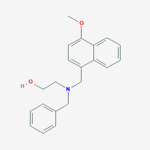 molecular formula C21H23NO2 B3851579 2-{benzyl[(4-methoxy-1-naphthyl)methyl]amino}ethanol 