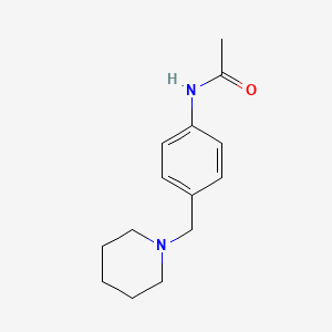 molecular formula C14H20N2O B3851586 N-[4-(1-哌啶基甲基)苯基]乙酰胺 CAS No. 7509-68-4
