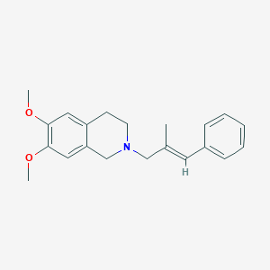 molecular formula C21H25NO2 B3851594 6,7-dimethoxy-2-(2-methyl-3-phenyl-2-propen-1-yl)-1,2,3,4-tetrahydroisoquinoline 