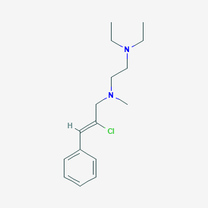 molecular formula C16H25ClN2 B3851616 (2-chloro-3-phenyl-2-propen-1-yl)[2-(diethylamino)ethyl]methylamine 