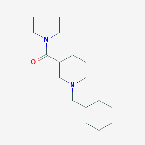 1-(cyclohexylmethyl)-N,N-diethyl-3-piperidinecarboxamide