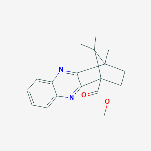 molecular formula C18H20N2O2 B385163 Methyl 12,15,15-trimethyl-3,10-diazatetracyclo[10.2.1.02,11.04,9]pentadeca-2,4,6,8,10-pentaene-1-carboxylate CAS No. 622365-00-8