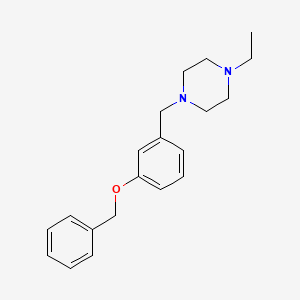 molecular formula C20H26N2O B3851630 1-[3-(苄氧基)苄基]-4-乙基哌嗪 