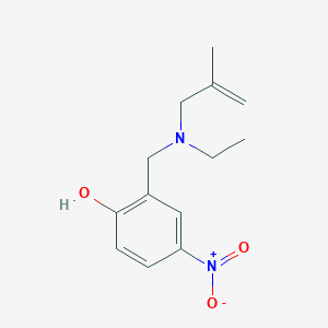 molecular formula C13H18N2O3 B3851673 2-{[ethyl(2-methyl-2-propen-1-yl)amino]methyl}-4-nitrophenol 