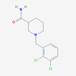 molecular formula C13H16Cl2N2O B3851691 1-(2,3-dichlorobenzyl)-3-piperidinecarboxamide 