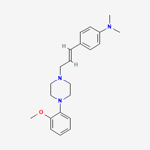 molecular formula C22H29N3O B3851707 (4-{3-[4-(2-methoxyphenyl)-1-piperazinyl]-1-propen-1-yl}phenyl)dimethylamine 