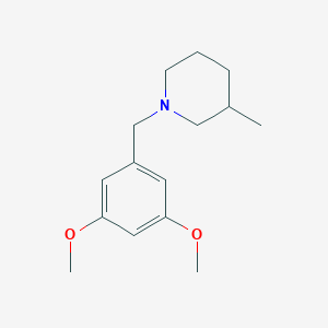 molecular formula C15H23NO2 B3851714 1-(3,5-dimethoxybenzyl)-3-methylpiperidine 