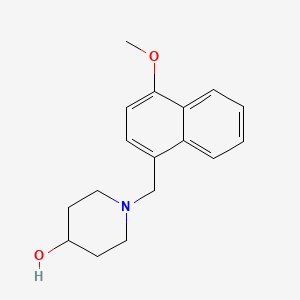 molecular formula C17H21NO2 B3851723 1-[(4-methoxy-1-naphthyl)methyl]-4-piperidinol 