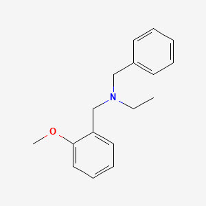 molecular formula C17H21NO B3851728 N-benzyl-N-(2-methoxybenzyl)ethanamine CAS No. 415932-25-1