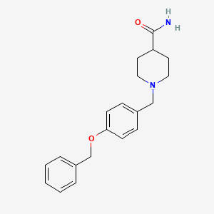 molecular formula C20H24N2O2 B3851745 1-[4-(benzyloxy)benzyl]-4-piperidinecarboxamide 