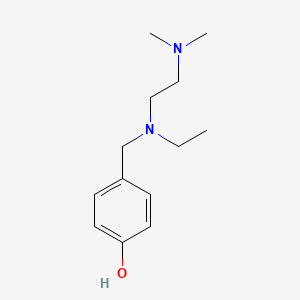 molecular formula C13H22N2O B3851762 4-{[[2-(dimethylamino)ethyl](ethyl)amino]methyl}phenol 