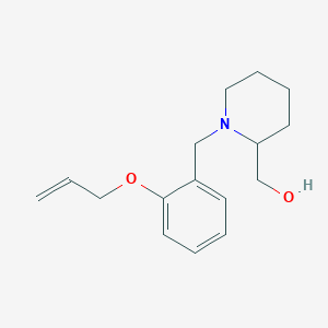 molecular formula C16H23NO2 B3851775 {1-[2-(allyloxy)benzyl]-2-piperidinyl}methanol 