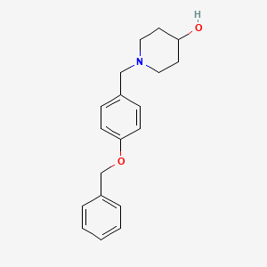 molecular formula C19H23NO2 B3851793 1-[4-(benzyloxy)benzyl]-4-piperidinol 