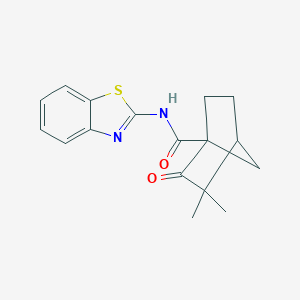 N-(1,3-benzothiazol-2-yl)-3,3-dimethyl-2-oxobicyclo[2.2.1]heptane-1-carboxamide