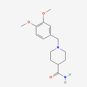 molecular formula C15H22N2O3 B3851829 1-(3,4-dimethoxybenzyl)-4-piperidinecarboxamide 