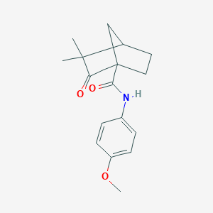 molecular formula C17H21NO3 B385183 N-(4-methoxyphenyl)-3,3-dimethyl-2-oxobicyclo[2.2.1]heptane-1-carboxamide CAS No. 622361-90-4