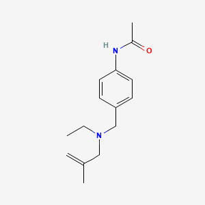 molecular formula C15H22N2O B3851833 N-(4-{[ethyl(2-methyl-2-propen-1-yl)amino]methyl}phenyl)acetamide 