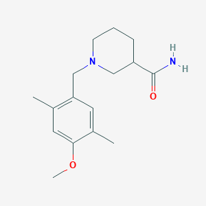molecular formula C16H24N2O2 B3851836 1-(4-methoxy-2,5-dimethylbenzyl)-3-piperidinecarboxamide 