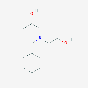 molecular formula C13H27NO2 B3851853 1,1'-[(cyclohexylmethyl)imino]di(2-propanol) 