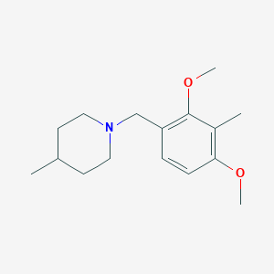 molecular formula C16H25NO2 B3851866 1-(2,4-dimethoxy-3-methylbenzyl)-4-methylpiperidine 