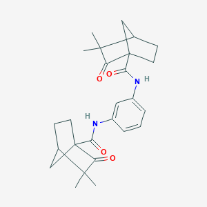 N-(3-{[(3,3-dimethyl-2-oxobicyclo[2.2.1]hept-1-yl)carbonyl]amino}phenyl)-3,3-dimethyl-2-oxobicyclo[2.2.1]heptane-1-carboxamide