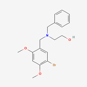 molecular formula C18H22BrNO3 B3851876 2-[benzyl(5-bromo-2,4-dimethoxybenzyl)amino]ethanol 