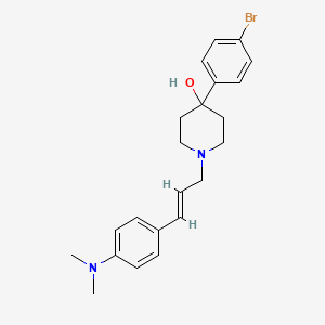 molecular formula C22H27BrN2O B3851877 4-(4-bromophenyl)-1-{3-[4-(dimethylamino)phenyl]-2-propen-1-yl}-4-piperidinol 