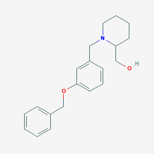 molecular formula C20H25NO2 B3851878 {1-[3-(benzyloxy)benzyl]-2-piperidinyl}methanol 