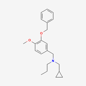 N-[3-(benzyloxy)-4-methoxybenzyl]-N-(cyclopropylmethyl)-1-propanamine