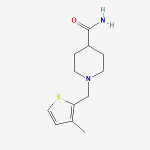 molecular formula C12H18N2OS B3851954 1-[(3-methyl-2-thienyl)methyl]-4-piperidinecarboxamide 