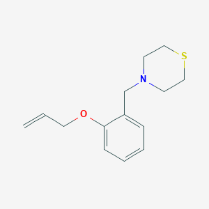 molecular formula C14H19NOS B3851959 4-[2-(allyloxy)benzyl]thiomorpholine 
