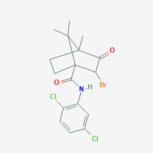 2-bromo-N-(2,5-dichlorophenyl)-4,7,7-trimethyl-3-oxobicyclo[2.2.1]heptane-1-carboxamide