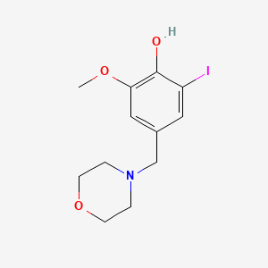 molecular formula C12H16INO3 B3851977 2-iodo-6-methoxy-4-(4-morpholinylmethyl)phenol 