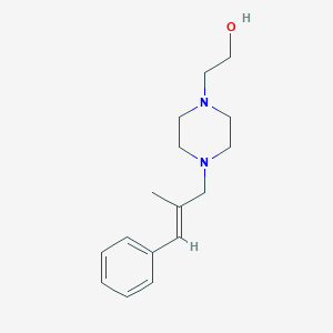 molecular formula C16H24N2O B3851992 2-[4-(2-methyl-3-phenyl-2-propen-1-yl)-1-piperazinyl]ethanol 