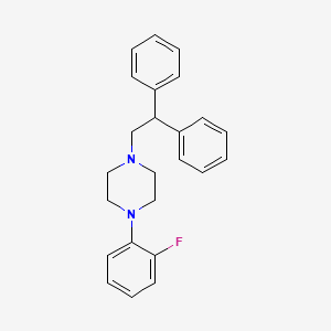 molecular formula C24H25FN2 B3852000 1-(2,2-diphenylethyl)-4-(2-fluorophenyl)piperazine 