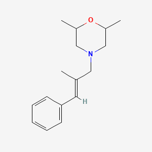 molecular formula C16H23NO B3852029 2,6-dimethyl-4-(2-methyl-3-phenyl-2-propen-1-yl)morpholine 