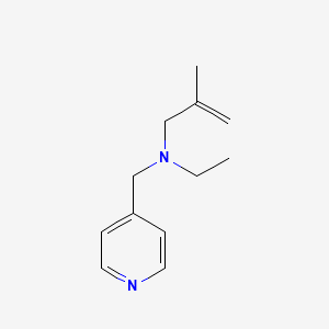 molecular formula C12H18N2 B3852032 N-ethyl-2-methyl-N-(4-pyridinylmethyl)-2-propen-1-amine 