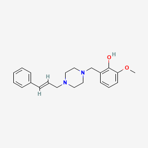 2-methoxy-6-{[4-(3-phenyl-2-propen-1-yl)-1-piperazinyl]methyl}phenol