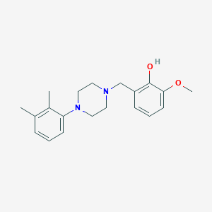 molecular formula C20H26N2O2 B3852044 2-{[4-(2,3-dimethylphenyl)-1-piperazinyl]methyl}-6-methoxyphenol CAS No. 416895-60-8