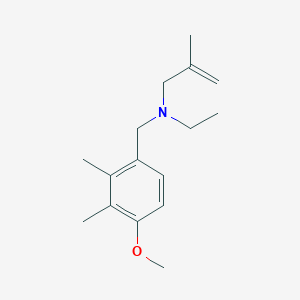 molecular formula C16H25NO B3852046 N-ethyl-N-(4-methoxy-2,3-dimethylbenzyl)-2-methyl-2-propen-1-amine 
