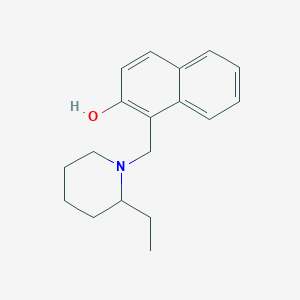 molecular formula C18H23NO B3852051 1-[(2-ethyl-1-piperidinyl)methyl]-2-naphthol 