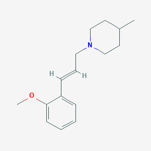 molecular formula C16H23NO B3852064 1-[3-(2-methoxyphenyl)-2-propen-1-yl]-4-methylpiperidine 
